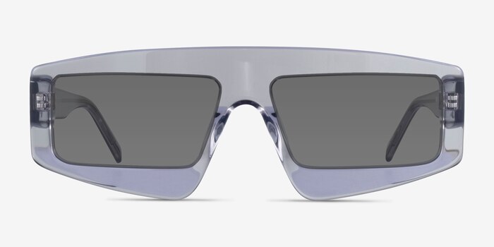 Hanna Clear Gray Acetate Sunglass Frames from EyeBuyDirect