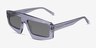Hanna Clear Gray AcetateSunglass Frames from EyeBuyDirect, Angle View