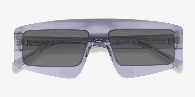 Hanna Clear Gray AcetateSunglass Frames from EyeBuyDirect, Closed View