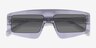 Hanna Clear Gray AcetateSunglass Frames from EyeBuyDirect, Closed View