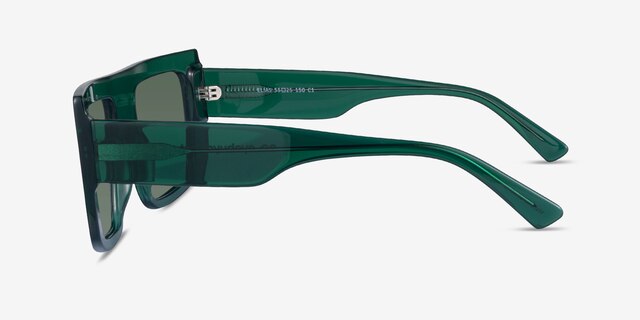 Elias Green AcetateSunglass Frames from EyeBuyDirect, Side View