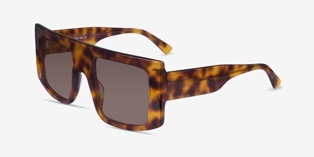 Elias Spotty Tortoise AcetateSunglass Frames from EyeBuyDirect, Angle View