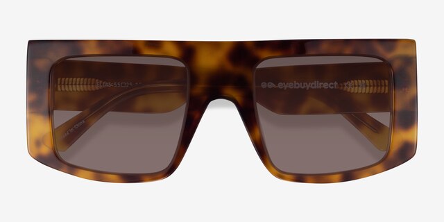 Elias Spotty Tortoise AcetateSunglass Frames from EyeBuyDirect, Closed View