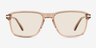 Ganzert Crystal Brown AcetateSunglass Frames from EyeBuyDirect, Front View