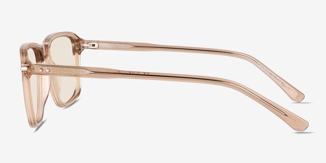 Ganzert Crystal Brown AcetateSunglass Frames from EyeBuyDirect, Side View