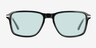Ganzert Black AcetateSunglass Frames from EyeBuyDirect, Front View