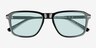 Ganzert Black AcetateSunglass Frames from EyeBuyDirect, Closed View