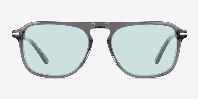 Koontz Crystal Gray AcetateSunglass Frames from EyeBuyDirect, Front View