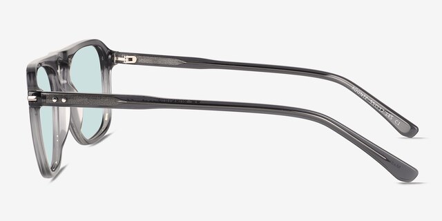 Koontz Crystal Gray AcetateSunglass Frames from EyeBuyDirect, Side View