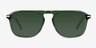 Koontz Crystal Green AcetateSunglass Frames from EyeBuyDirect, Front View