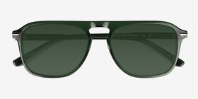 Koontz Crystal Green Acétate Soleil de Lunette de vue d'EyeBuyDirect, Vue Rapprochée