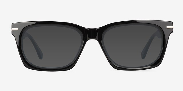 Halverson Black AcetateSunglass Frames from EyeBuyDirect, Front View