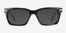 Halverson Black AcetateSunglass Frames from EyeBuyDirect, Front View