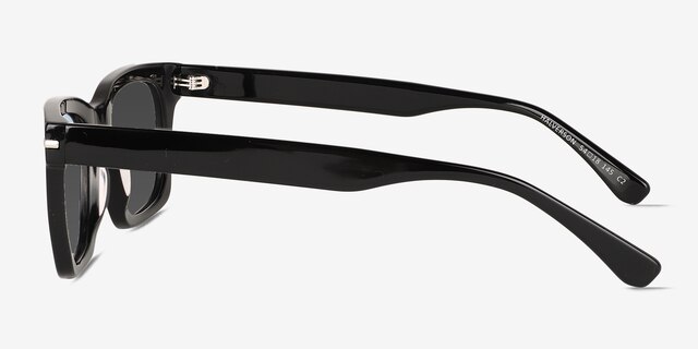 Halverson Black AcetateSunglass Frames from EyeBuyDirect, Side View