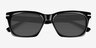 Halverson Black AcetateSunglass Frames from EyeBuyDirect, Closed View