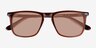Clifton Dark Brown AcetateSunglass Frames from EyeBuyDirect, Closed View