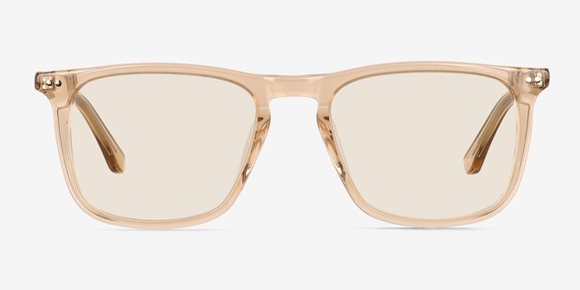 Clifton Clear Champagne AcetateSunglass Frames from EyeBuyDirect, Front View