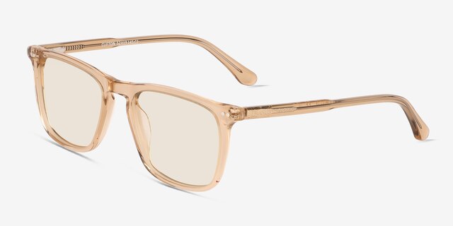 Clifton Clear Champagne AcetateSunglass Frames from EyeBuyDirect, Angle View