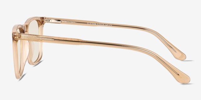 Clifton Clear Champagne AcetateSunglass Frames from EyeBuyDirect, Side View