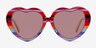 Euphoria Blue Red Rainbow AcetateSunglass Frames from EyeBuyDirect, Front View