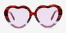 Euphoria Purple Striped AcetateSunglass Frames from EyeBuyDirect, Front View
