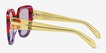 Glowing Blue Red Rainbow AcetateSunglass Frames from EyeBuyDirect, Side View