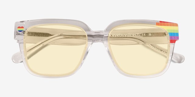 Powerful Crystal AcetateSunglass Frames from EyeBuyDirect, Closed View