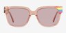 Powerful Clear Champagne AcetateSunglass Frames from EyeBuyDirect, Front View