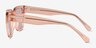 Powerful Clear Champagne AcetateSunglass Frames from EyeBuyDirect, Side View