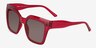 Sprout Crystal Red PlasticSunglass Frames from EyeBuyDirect, Angle View