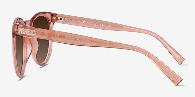 Spoondrift Crystal Champagne Eco-friendlySunglass Frames from EyeBuyDirect, Side View