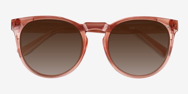 Spoondrift Crystal Champagne Eco-friendlySunglass Frames from EyeBuyDirect, Closed View