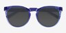 Spoondrift Crystal Blue Eco-friendlySunglass Frames from EyeBuyDirect, Closed View