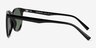 Moonglade Shinny Black Eco-friendlySunglass Frames from EyeBuyDirect, Side View