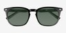Moonglade Shinny Black Eco-friendlySunglass Frames from EyeBuyDirect, Closed View