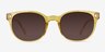 Seabright Crsytal Yellow PlasticSunglass Frames from EyeBuyDirect, Front View