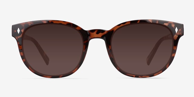 Seabright Tortoise PlasticSunglass Frames from EyeBuyDirect, Front View