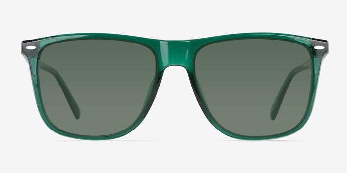 Rainfall Crystal Green Eco-friendly Sunglass Frames from EyeBuyDirect