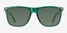 Rainfall Crystal Green Eco-friendlySunglass Frames from EyeBuyDirect, Front View