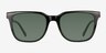 Coastline Shinny Black PlasticSunglass Frames from EyeBuyDirect, Front View