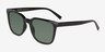 Coastline Shinny Black PlasticSunglass Frames from EyeBuyDirect, Angle View