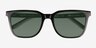 Coastline Shinny Black PlasticSunglass Frames from EyeBuyDirect, Closed View