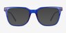 Coastline Crystal Blue Eco-friendlySunglass Frames from EyeBuyDirect, Front View