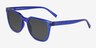 Coastline Crystal Blue Eco-friendlySunglass Frames from EyeBuyDirect, Angle View