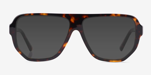 Nylon Tortoise AcetateSunglass Frames from EyeBuyDirect, Front View