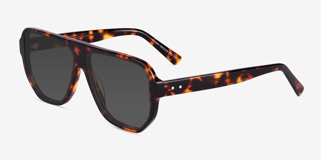 Nylon Tortoise AcetateSunglass Frames from EyeBuyDirect, Angle View