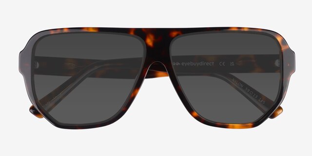 Nylon Tortoise AcetateSunglass Frames from EyeBuyDirect, Closed View