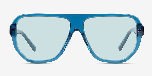 Nylon Crystal Blue Acetate Sunglass Frames