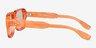 Sync Crystal Orange PlasticSunglass Frames from EyeBuyDirect, Side View