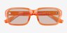 Sync Crystal Orange PlasticSunglass Frames from EyeBuyDirect, Closed View